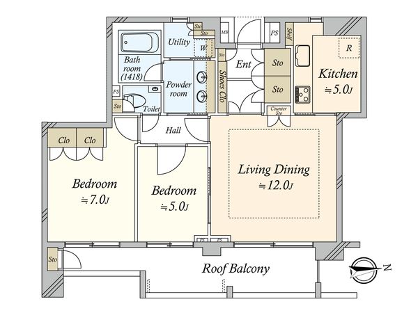 レオニス駒沢公園 間取図(平面図) レオニス駒沢公園 間取図(平面図)