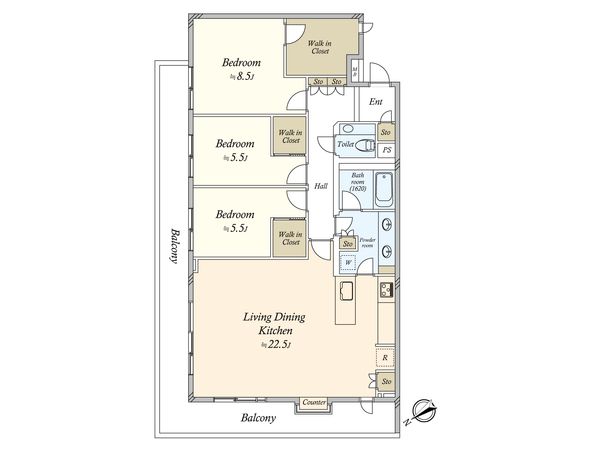 イトーピア自由が丘イデア 間取図(平面図) イトーピア自由が丘イデア 間取図(平面図)