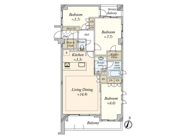 間取図(平面図)