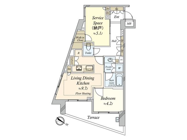 ワイズ八雲都立大 間取図(平面図) ワイズ八雲都立大 間取図(平面図)