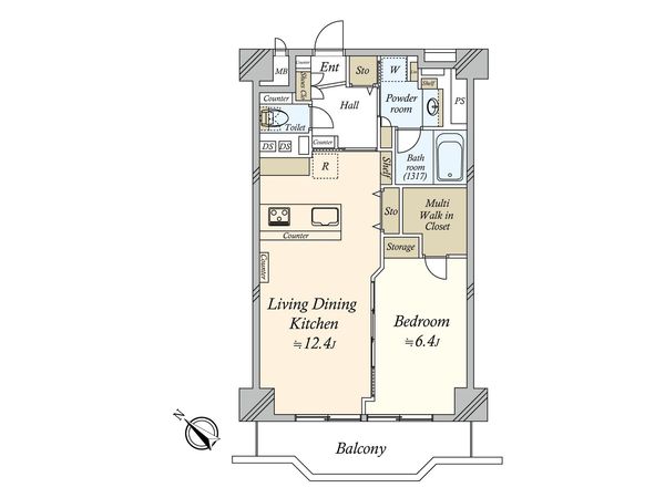 都立大八雲マンション 間取図(平面図) 間取図(平面図)