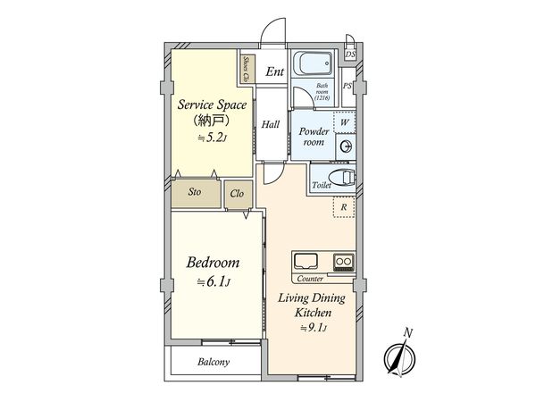 深沢コーポラス 間取図(平面図) 間取図(平面図)