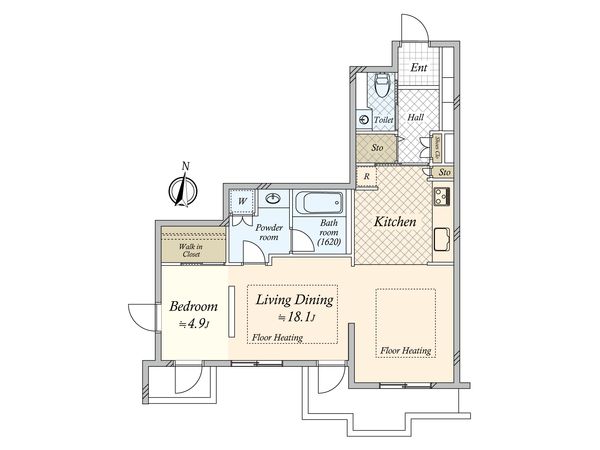 エクティ神山町 間取図(平面図)