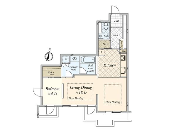 エクティ神山町 間取図(平面図)