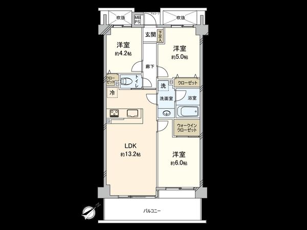 グランドステージ尾山台 間取図(平面図)