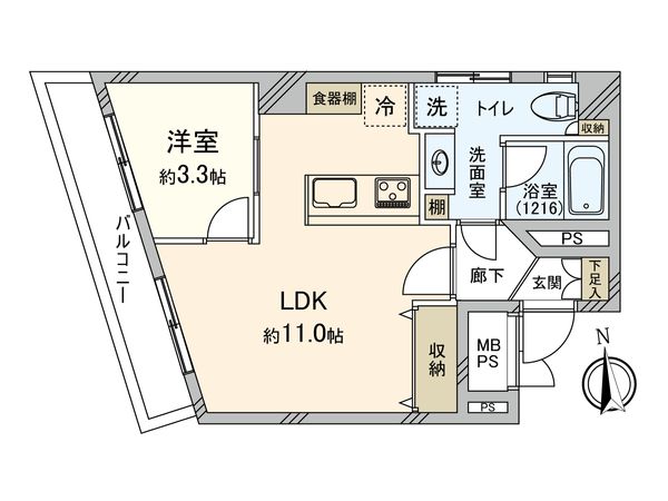 秀和奥沢レジデンス 間取図(平面図) 間取図(平面図)