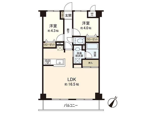 グランパーク深沢 間取図(平面図) グランパーク深沢 間取図(平面図)