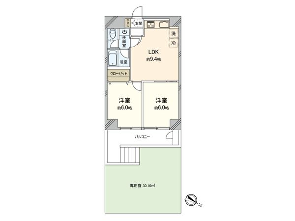 ゾンネンハイム大橋 間取図(平面図) ゾンネンハイム大橋 間取図(平面図)