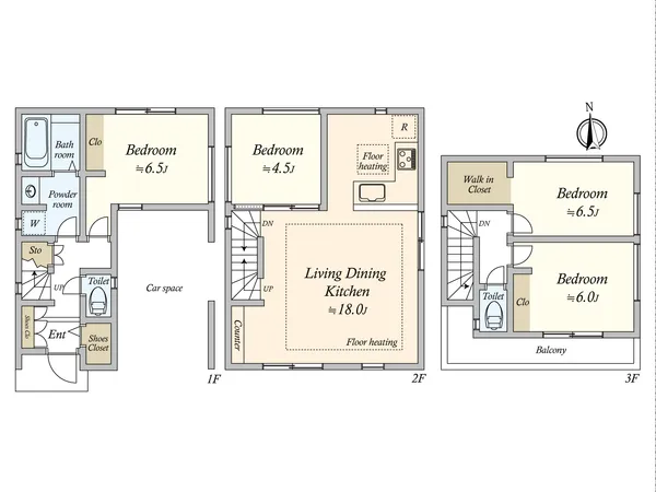 建物プラン例（建物は販売価格に含まれません）