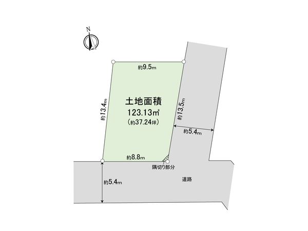 大田区東馬込1丁目 土地 間取図
