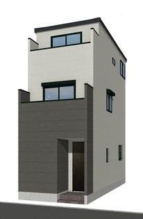 大森北4丁目 新築戸建 外観パース図