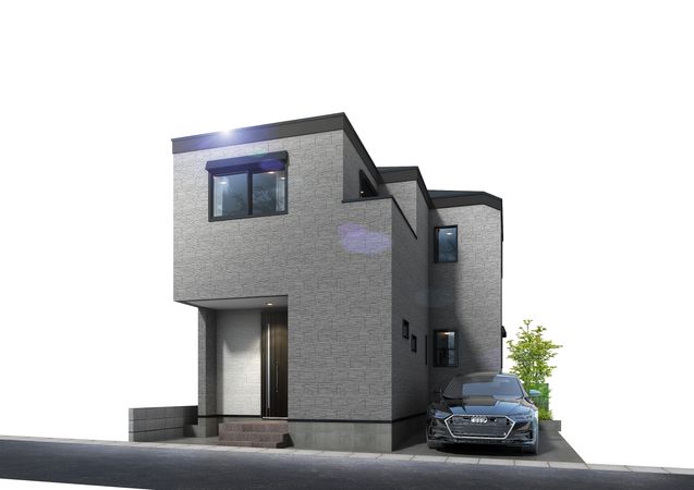 大田区中央5丁目 新築戸建 外観パース図