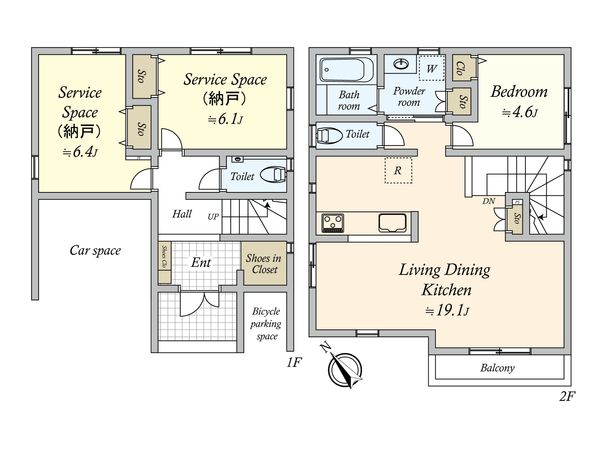 大田区山王3丁目 新築戸建 間取図(平面図)