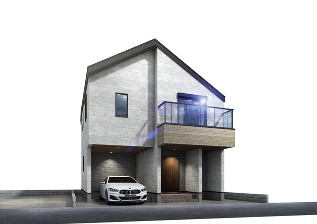 大田区山王3丁目 新築戸建 外観パース図