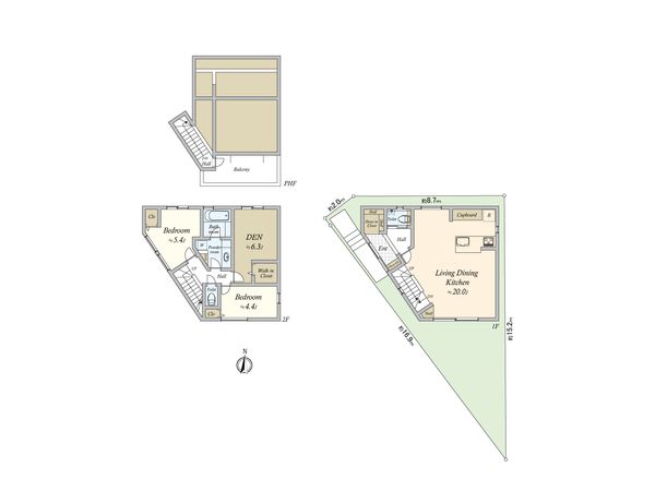 大田区山王2丁目 戸建 間取図(平面図) 大田区山王2丁目 戸建 間取図(平面図)