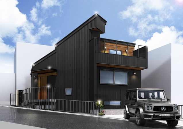 大田区山王2丁目 戸建 外観パース図 大田区山王2丁目 戸建 外観パース図