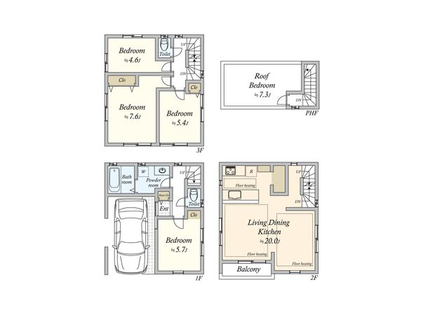 大森本町2丁目 新築戸建 間取図(平面図)