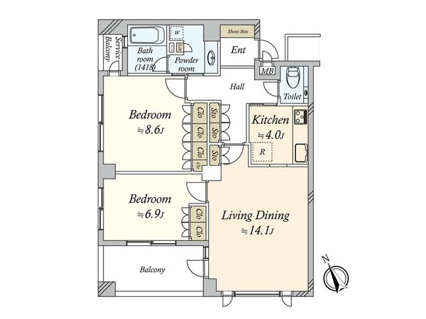 サンウッド大森山王 間取図(平面図) 間取図(平面図)