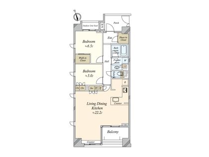 ヴィークステージ南馬込 桜並木通り 間取図(平面図)