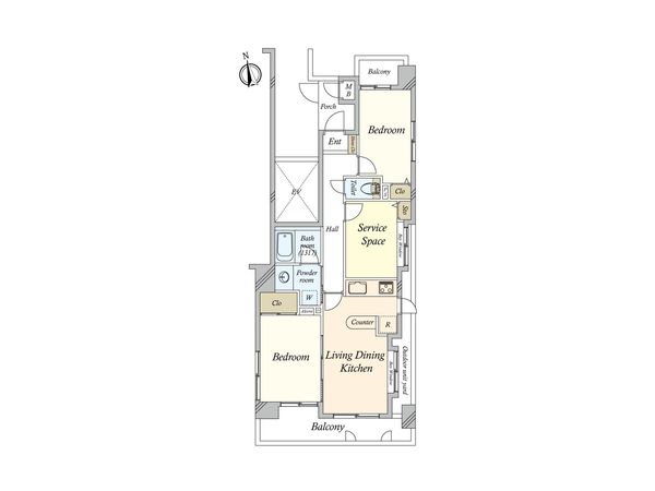グランイーグル大森2 間取図(平面図)