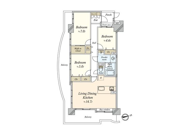 エンゼル大森グランディア 間取図(平面図)