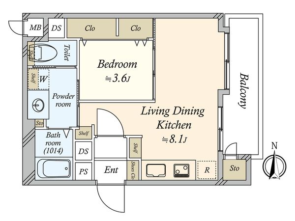 シャンボール第2大森 間取図(平面図) シャンボール第2大森 間取図(平面図)