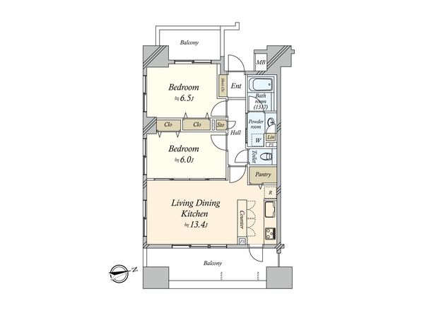 レーベンリヴァーレイオザ東京 間取図(平面図)