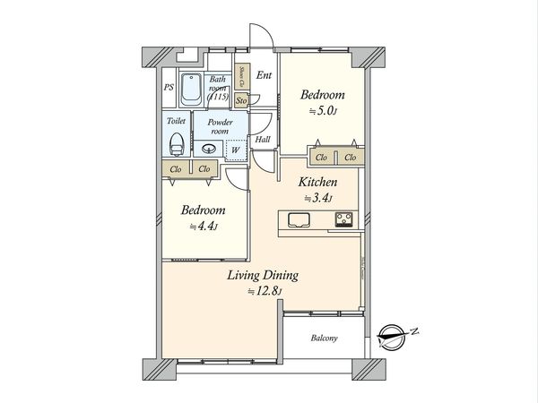 大森駅前住宅 2号棟 間取図(平面図) 間取図(平面図)