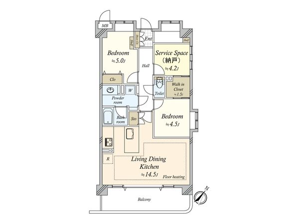 グランシティ南馬込 間取図(平面図)