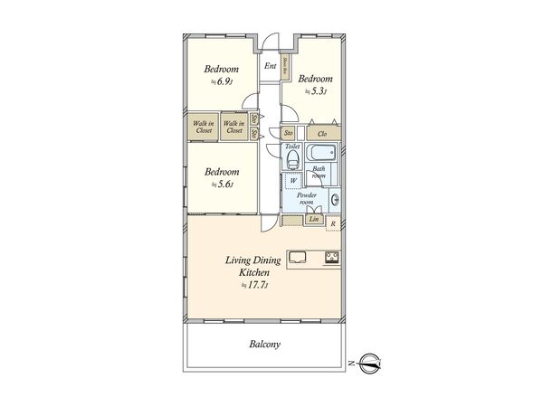 ライフレビュー大森 間取図(平面図) 間取図(平面図)