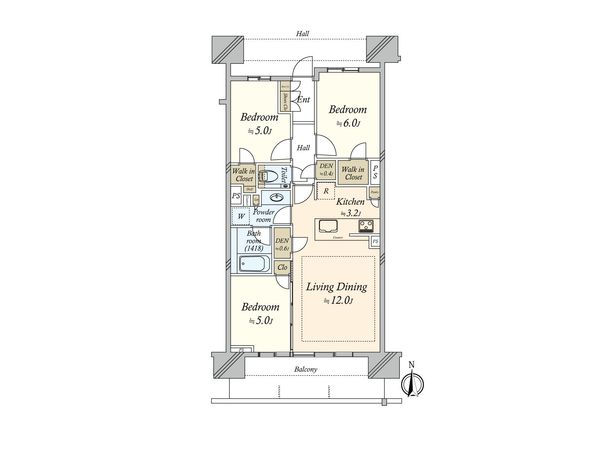 シティタワー品川パークフロント 間取図(平面図) シティタワー品川パークフロント 間取図(平面図)