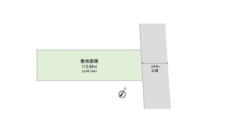 大田区東雪谷1丁目土地 区画図