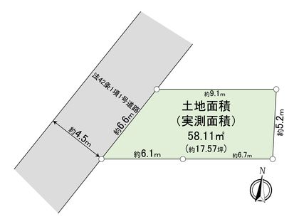 大田区石川町1丁目土地 区画図