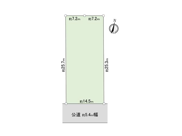 品川区旗の台6丁目土地 区画図 区画図