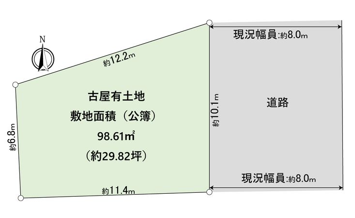 大田区北千束2丁目土地 区画図 大田区北千束2丁目土地 区画図
