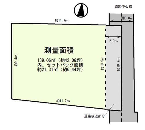 目黒区大岡山1丁目 建築条件付き土地 区画図 目黒区大岡山1丁目 建築条件付き土地 区画図