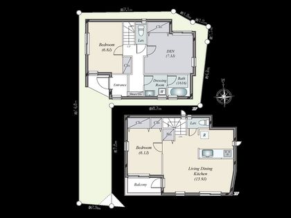 目黒区南3丁目新築戸建 B棟 間取図(平面図)
