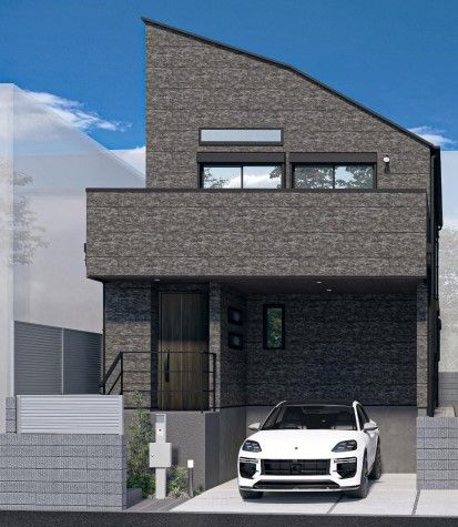 大田区南千束1丁目新築戸建A号棟 外観パース図 外観パース図