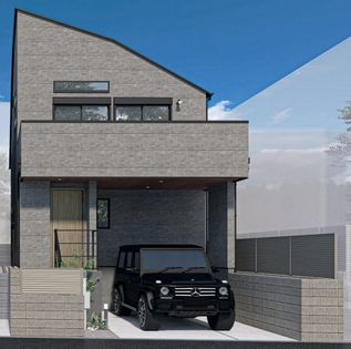 大田区南千束1丁目新築戸建B号棟 外観パース図