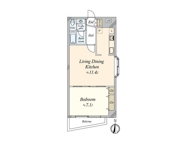 朝日シティパリオ大岡山 間取図(平面図) 間取図(平面図)