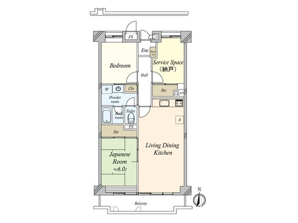 日商岩井大岡山第2マンション 間取図(平面図) 間取図(平面図)