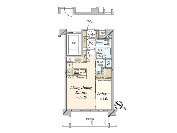 リストレジデンス洗足池 間取図(平面図)