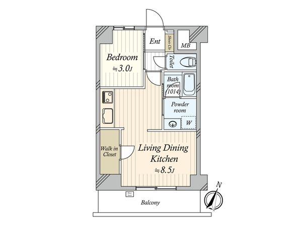 ダイアパレス都立大 間取図(平面図) ダイアパレス都立大 間取図(平面図)