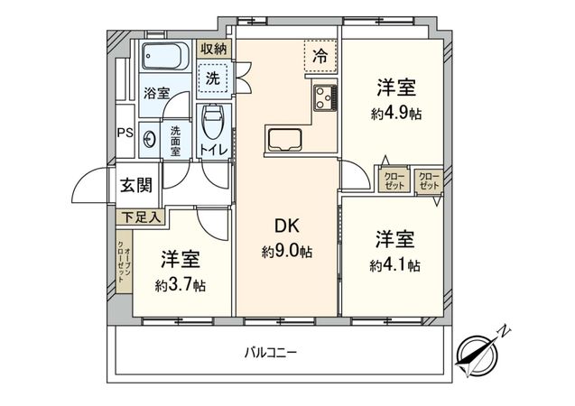 セブンスターマンション深沢 間取図(平面図) セブンスターマンション深沢 間取図(平面図)