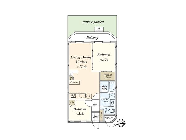 アルカディア中馬込 間取図(平面図)