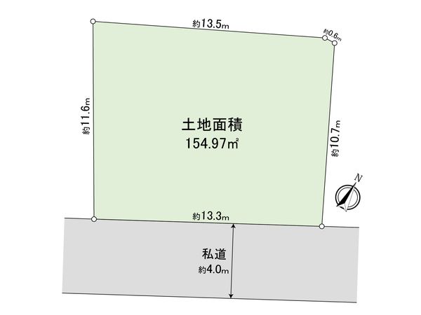 品川区大崎四丁目 土地 区画図