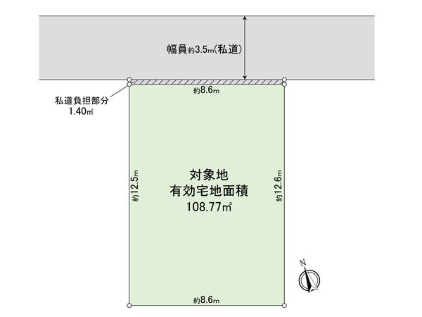 東五反田三丁目土地 区画図