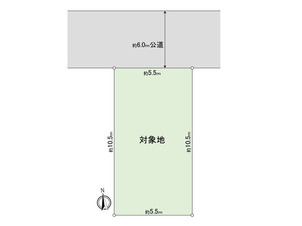台東区蔵前4丁目土地 区画図 台東区蔵前4丁目土地 区画図