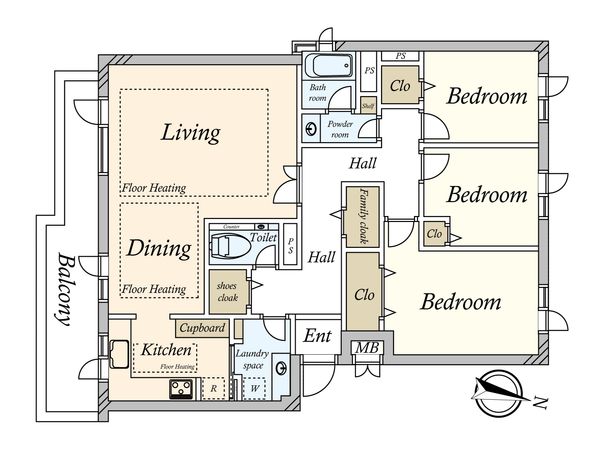 御殿山キングダム 間取図(平面図)