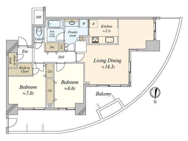 ゲートシティ大崎サウスパークタワー 間取図(平面図) 間取図(平面図)